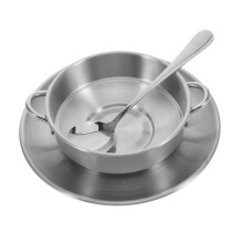 Stainless Steel Dessert Bowls with Handles Elegant Serving Set for Ice Cream Snacks and Puddings