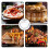 2 Pieces Perforated Pizza Pan Stainless Steel Baking Sheet Stainless Roasting Pan 6