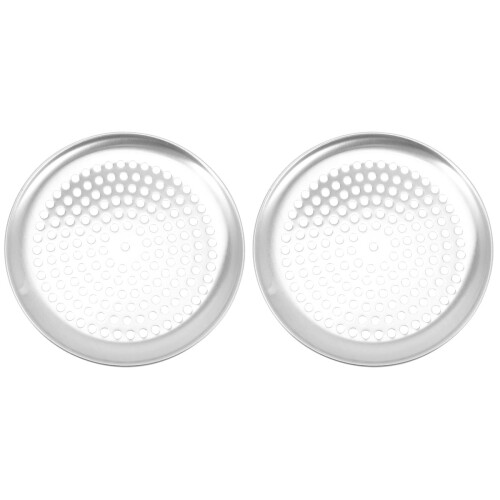 2 Pieces Perforated Pizza Pan Stainless Steel Baking Sheet Stainless Roasting Pan