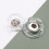 Invisible snap fasteners, 25 mm (10 pcs) Transparent 3