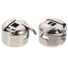 Bobbin Case Parts Multi-function Sewing Machine Portable Cases Bobbins Supply Mechanical Lock Stainless Steel 2 Pcs