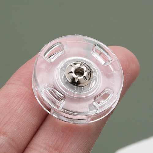 Invisible snap fasteners, 25 mm (10 pcs) Transparent 1