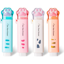 pcs Cute Cat Foot Pencil Erasers – Adorable Erasers for School, Home & Office Supplies