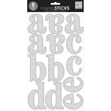 Me and My Big Ideas Silver Glitter Cadence Large A