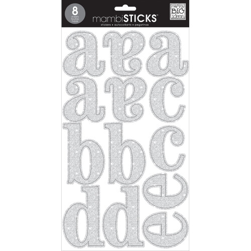 Me and My Big Ideas Silver Glitter Cadence Large A