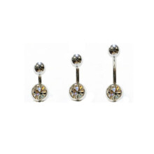 Navel piercing / Belly button jewelry, short bar/long bar 8mm