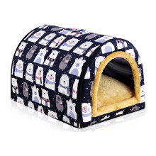 All-Season Switchable Pet Bed for Small Medium Dogs - Foldable and Versatile, Ensuring Year-Round Comfort