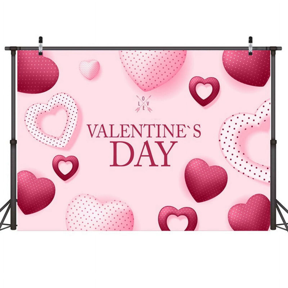210X150cm Valentine's Day Background Cloth Flower Love Decoration Multifunctional Photography Backdrops,B 9422877277568