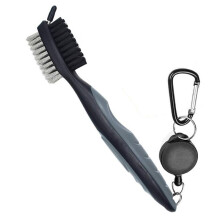 Feiona Golf Club Cleaning Brush Double-Side With Keychain for Golf Club with Retractable Zip-line Tool