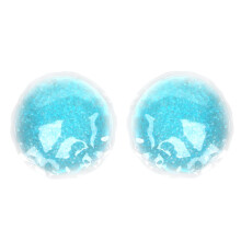 1 Pair Reusable Round Ice Packs for Eye Mask, Cold & Hot Compress, PVC Beauty Eye Protection, Gel Ice Pack for Skin Care & Heat Stroke Prevention