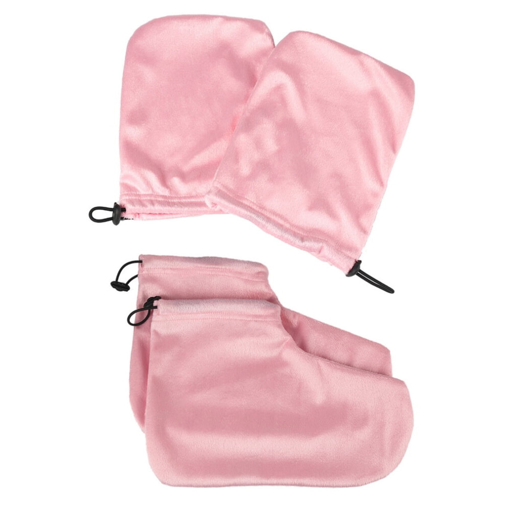 Paraffin Wax Bath Booties Spa Hand Treatment Mitts 2 Pairs