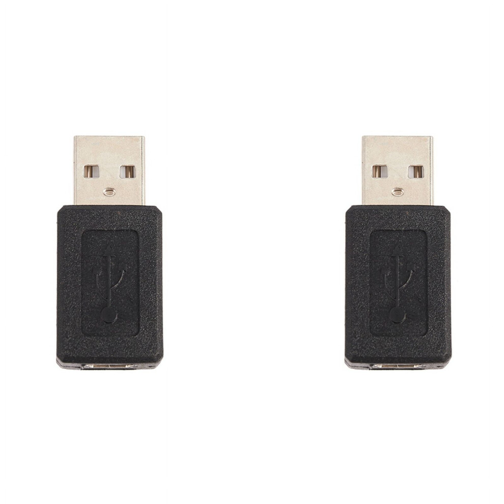 2X Usb To Mini Usb Converter Usb To Mini Usb Converter Usb Male To Mini Usb Female Adapter Black 9399596004419