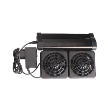 Bouanq Aquarium Cooling Fans Cold Wind Chiller Adjustable Water Cooler 2 Fan Heads