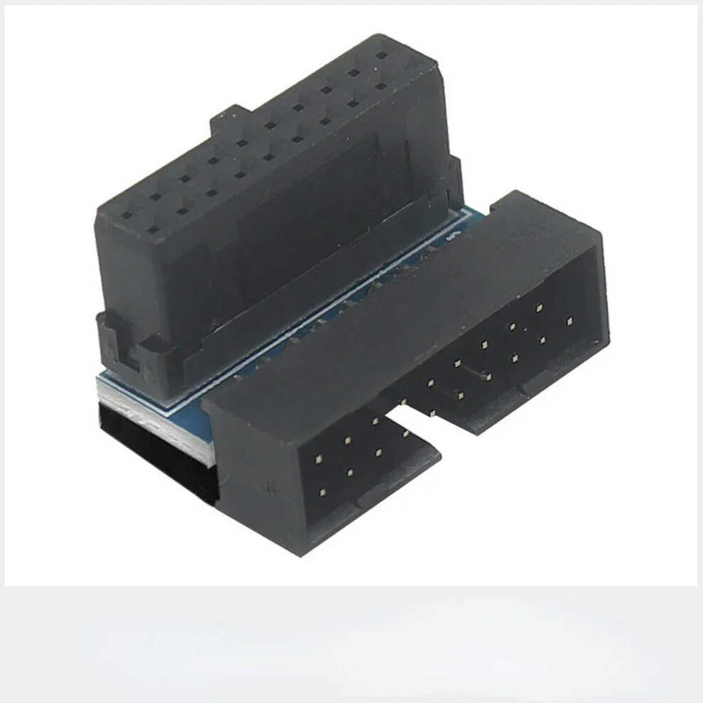 For 2Pcs Usb 3.0 19 Pin 20Pin Male To Female Extension Adapter Up Down Angled 90 Degree For Motherboard Mainboard 9399596005287