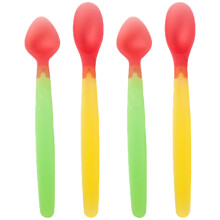 2 Sets Silicone Baby Spoons Toddler Temperature Change Spoon Feeding Infant Spoon