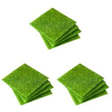 Outdoor Carpet Reptile Accessories Mini Decor Artificial Garden Grass Lawn Crawl 12 Pcs