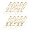 Hesroicy 10Pcs Zipper Puller Detachable Smooth Alloy Replaceable Zipper Head Puller Home Use 2
