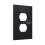 Ravens Switching Lights Single Leather Roman Frame Switch Panel Wall Panel Single Double/Pull Light Switch 2