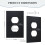 Ravens Switching Lights Single Leather Roman Frame Switch Panel Wall Panel Single Double/Pull Light Switch 5