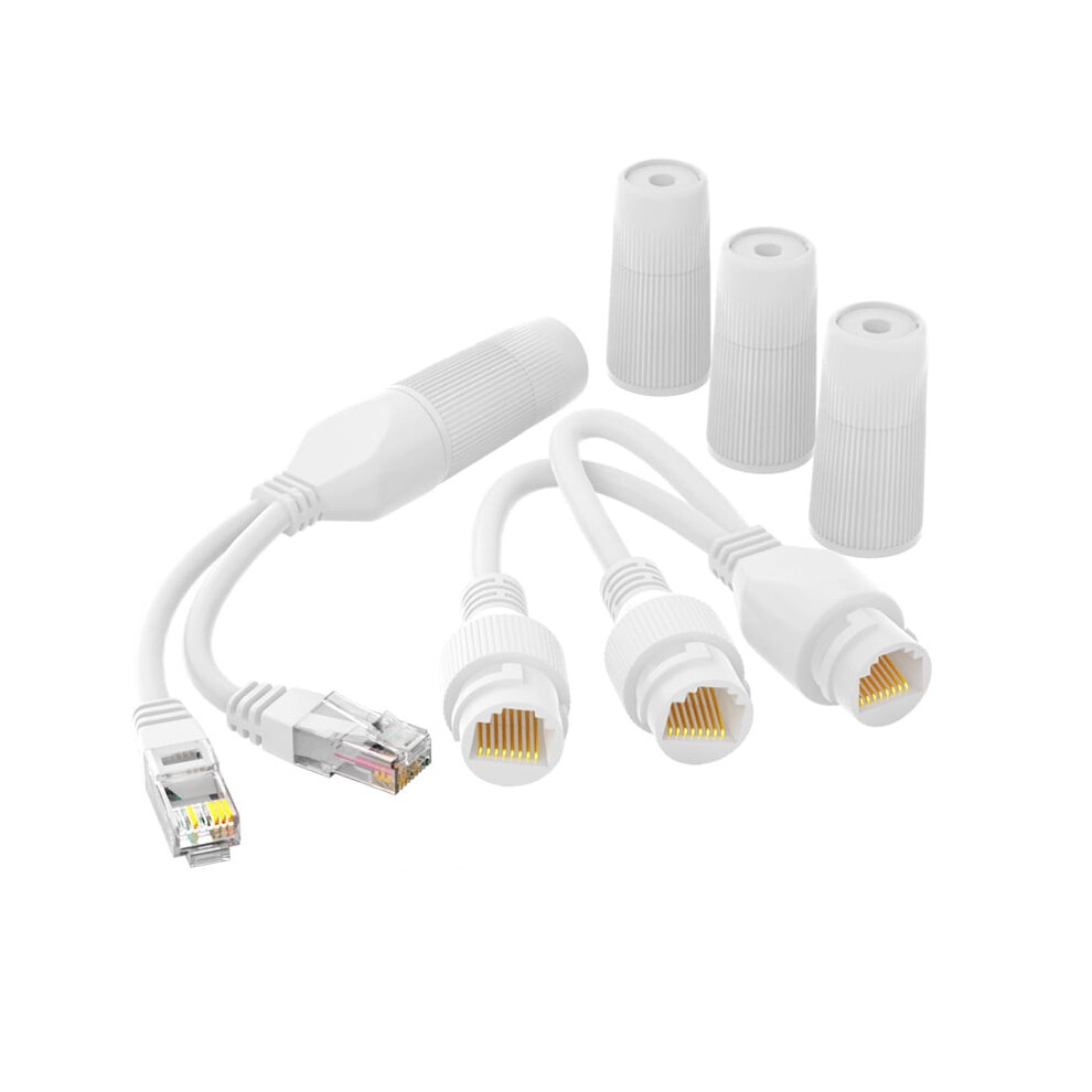 Jixopn Waterproof Ethernet Poe Splitter Combiner Adapter Run 2 Ip Cameras On 1 Cable 9085618753068