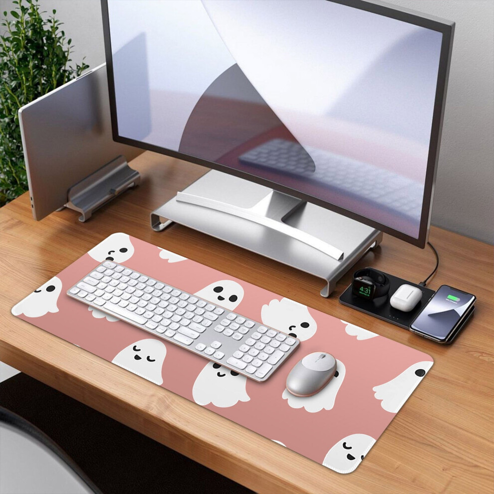 Yifudd Halloween Cute Ghost Mouse Pad Thickened Computer Table Pad Office Learning Pad Large Non Slip Keyboard Pad 9085618752962