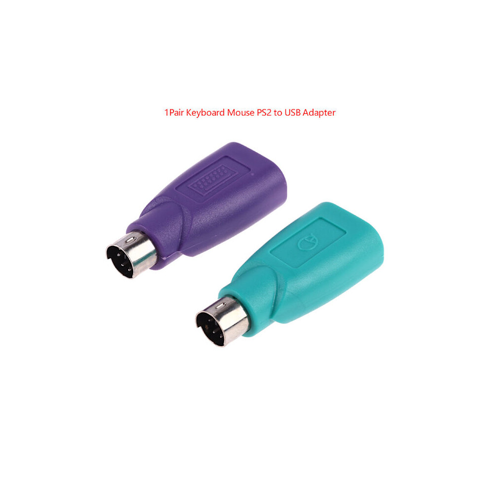 1Pair Keyboard Mouse Ps2 To Ps/2 Usb Adapter Converter For Usb 9085618753778