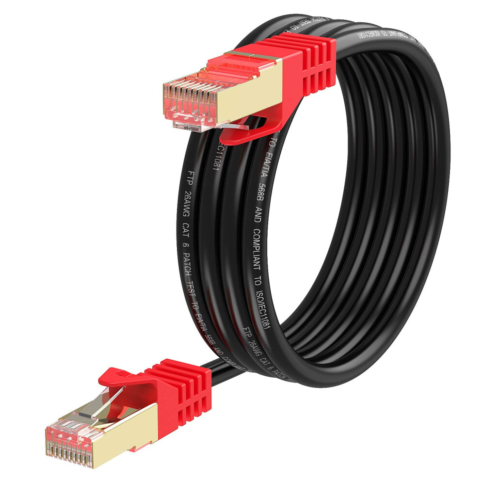 Outdoor Cat 6 Ethernet Cable 130Ft, 26Awg Heavy-Duty Cat6 Networking Cord Patch Cable Rj45 Lan Wire Cable Ftp 9085618753792