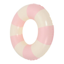 Inflatable Swim Ring Pool Float with Quick Inflate Design and Durable PVC for Beach and Parties