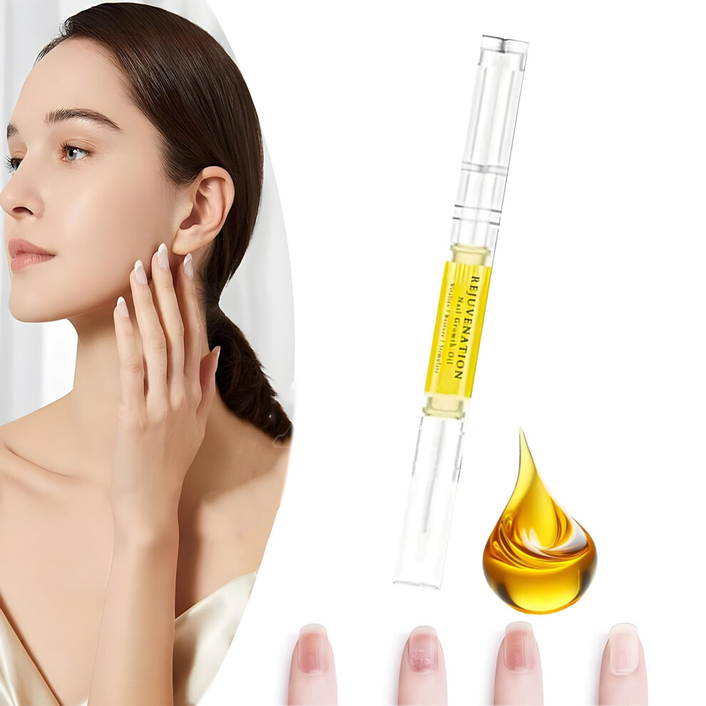 Nail Growth Oil Pen for Stronger Nails, 2 in 1 Cuticle Care with Precise Twist Dispensing, 1 PCS