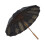 Extra Large Black Golf Umbrella with Bamboo Handle, Windproof for Rain and Sun 1