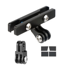 Bike Saddle Mount for Action Camera and Tail Light, Aluminium Alloy Seat Rail Bracket