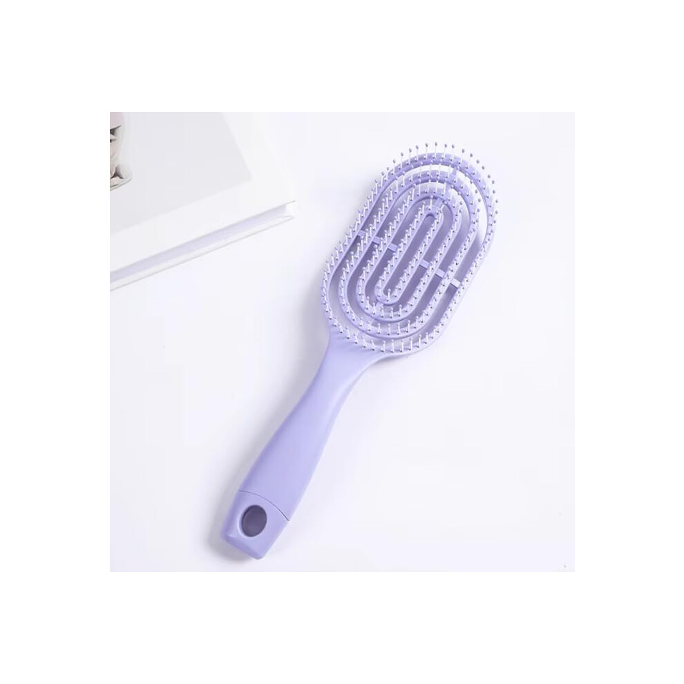Purple Detangling Hair Brush For Wet And Dry Hair With Gentle Knot Removal And Comfortable Scalp Massage Â