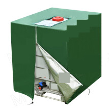 1000 Litre Green IBC Rainwater Tank Cover Waterproof Dustproof UVProtected Outdoor With Zipper
