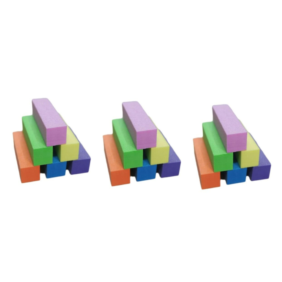 36pcs Medium Nail Buffer Block and Shiner for Acrylic Natural Nails Manicure Pedicure Salon