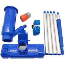 Pool Leaf Vacuum Cleaner with Brush and Reusable Mesh Bag for Easy Leaf Collection in Swimming Pool Spa