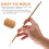 Mizh 2pcs Household Paint Brushes Multi-function Daily Use Pottery Painting Brushes 2