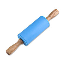 Hilingoto Silicone Wooden Handle Rolling Pin Small, Clearance Items! Rolling Pin (1* Rolling Pin)
