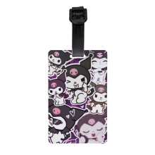 Cute Mewtwo Pokemon Luggage Tag For Suitcase Decorations Supplies Gift Women Men Boy Girl Steel Loop With Privacy Cover Id Label
