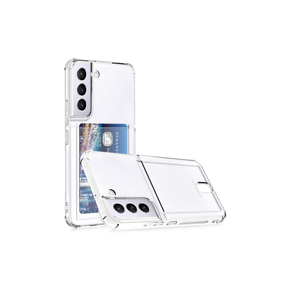 Shockproof Transparent Silicone Case Card Slot Solid Compatible With Samsung S22/S21/Plus/Ultra Transparent Galaxy S21 Fe 9048212677826