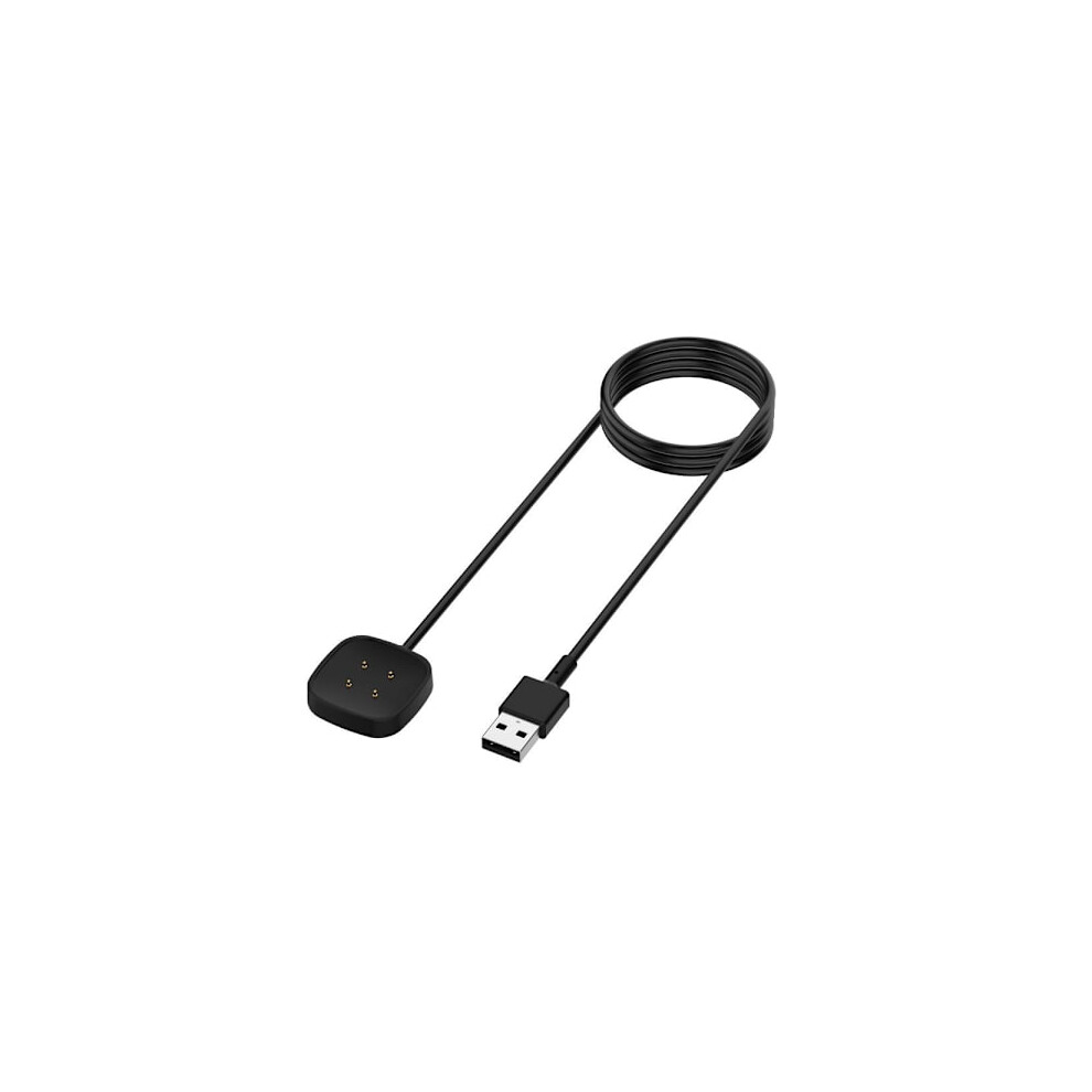Compatible With Fitbit Versa 3 / Sense Usb Charging Cable Dock Black 9048212678182