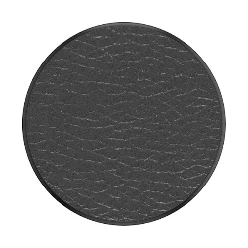 POPSOCKETS Pebbled Vegan Leather Black Detachable Grip with Stand Function Premium