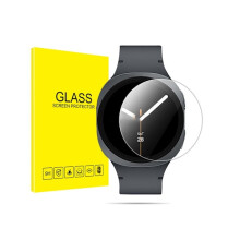 Screen protector compatible with Samsung Watch 8 Classic - High quality Aluminum Silicate Glass, Anti-spy, 2-pack with Pre-pack