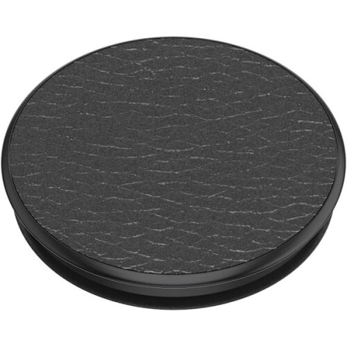 POPSOCKETS Pebbled Vegan Leather Black Detachable Grip with Stand Function Premium 2