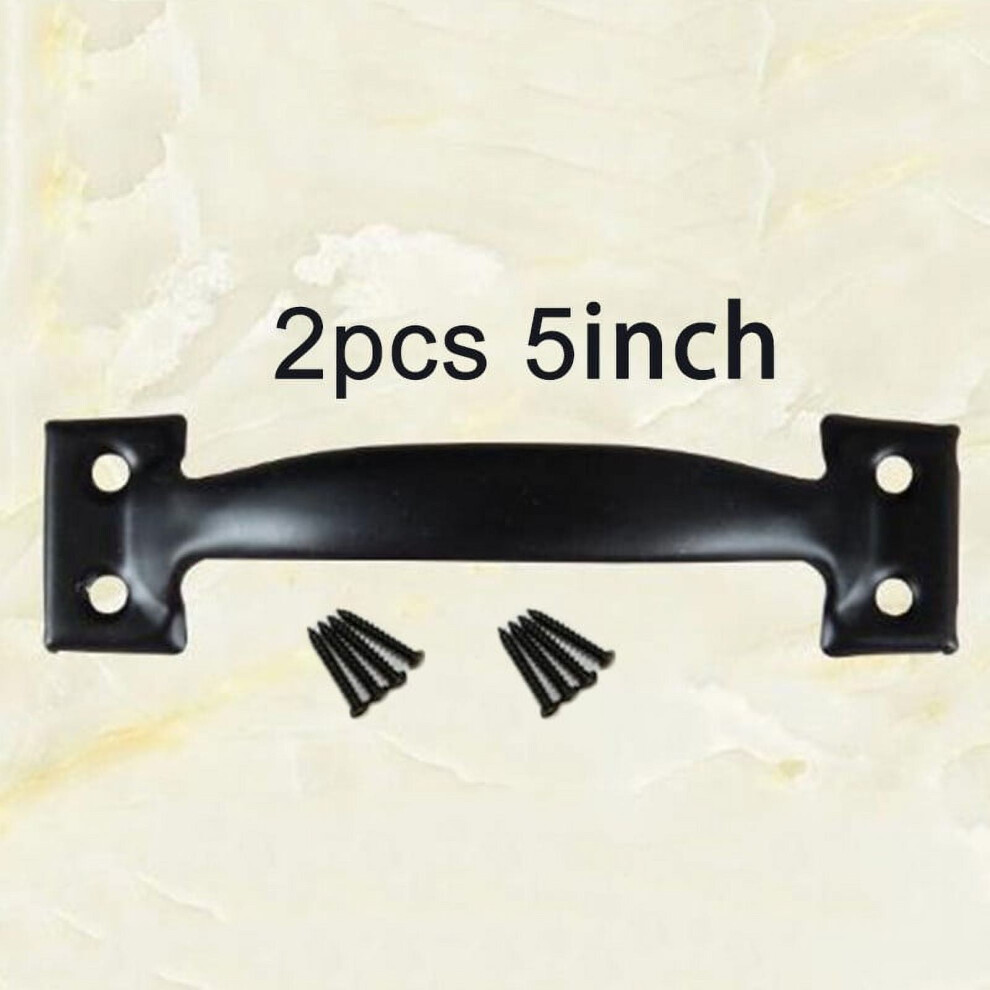 Leke 2Pcs 5Inch Barn Door Handle Gate Handle Pull For Sliding Barn Doors Gates Garages Sheds,Black 9048212678441