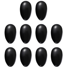 WSTEER Lurrose 10 Pairs Professional Plastic Waterproof Ear Cover Protector Earmuff Ear Caps for Hair Dye Coloring (Black)