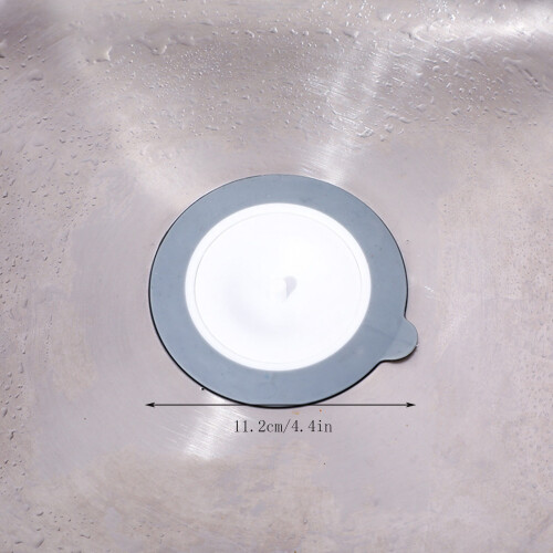 BCMMKLPP Silicone Kitchen Sink Strainer with Stopper,Wide Rim 4.5" Diameter 1