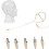 Beige Single Earhook Headset Mic Headworn Microphone 3.5mm 3 Pin 4 Pin XLR Plug 4