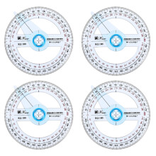 Eease 4Pcs Protractor Set with Ruler & Circle Tool
