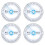 Eease 4Pcs Protractor Set with Ruler & Circle Tool 1
