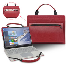 for 14 "HP Stream 14 14-axxxxx 14-ax010nr laptop case cover portable bag sleeve with bag handle, Red